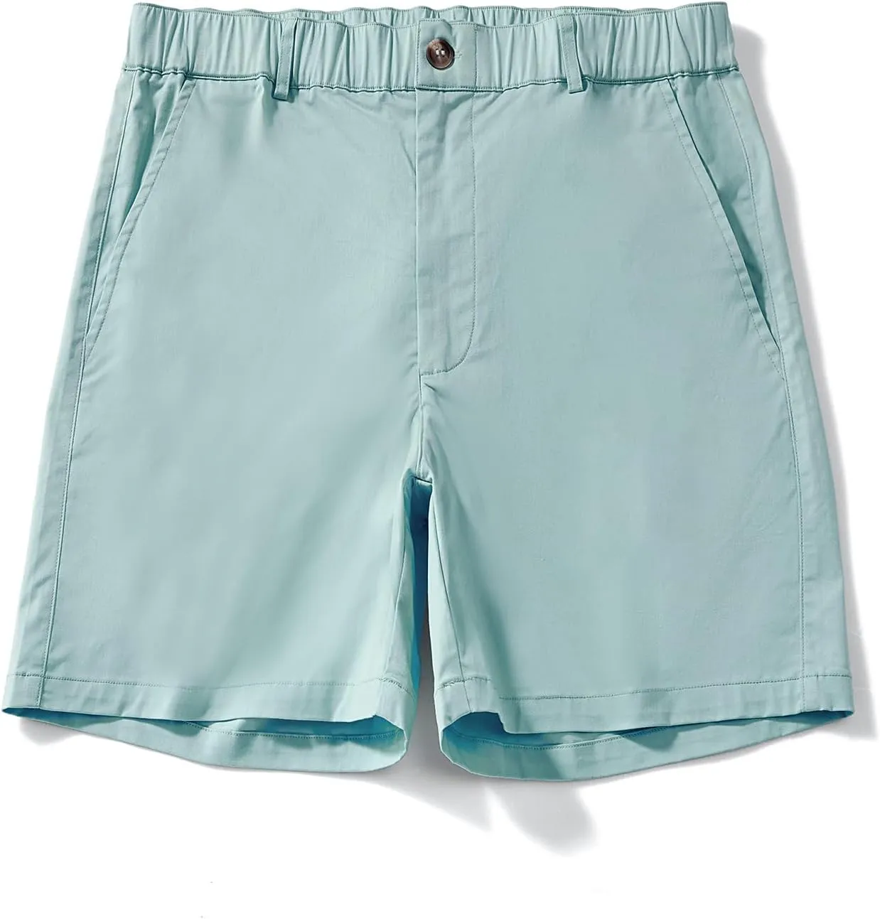 AIMPACT Mens Casual Cotton Shorts Classic Fit Elastic Waistband Casual Shorts 5.5 Inch Inseam with Pockets