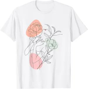 Artist Line Drawing Illustration Sketch Face Art T-Shirt