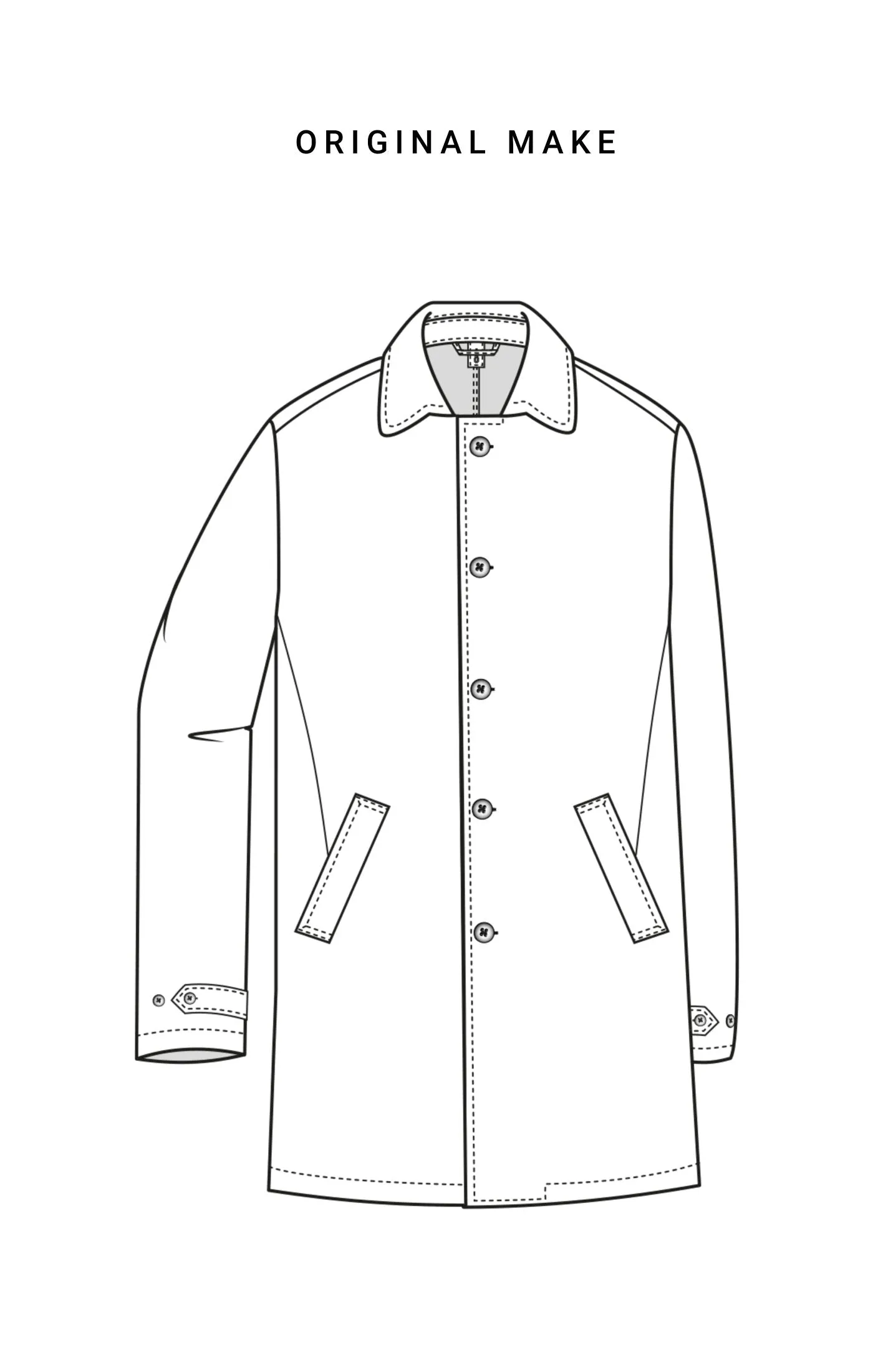 Barberis Canonico Light Brown S120 Twill Bonded Wool Weather Tech Unconstructed Coat