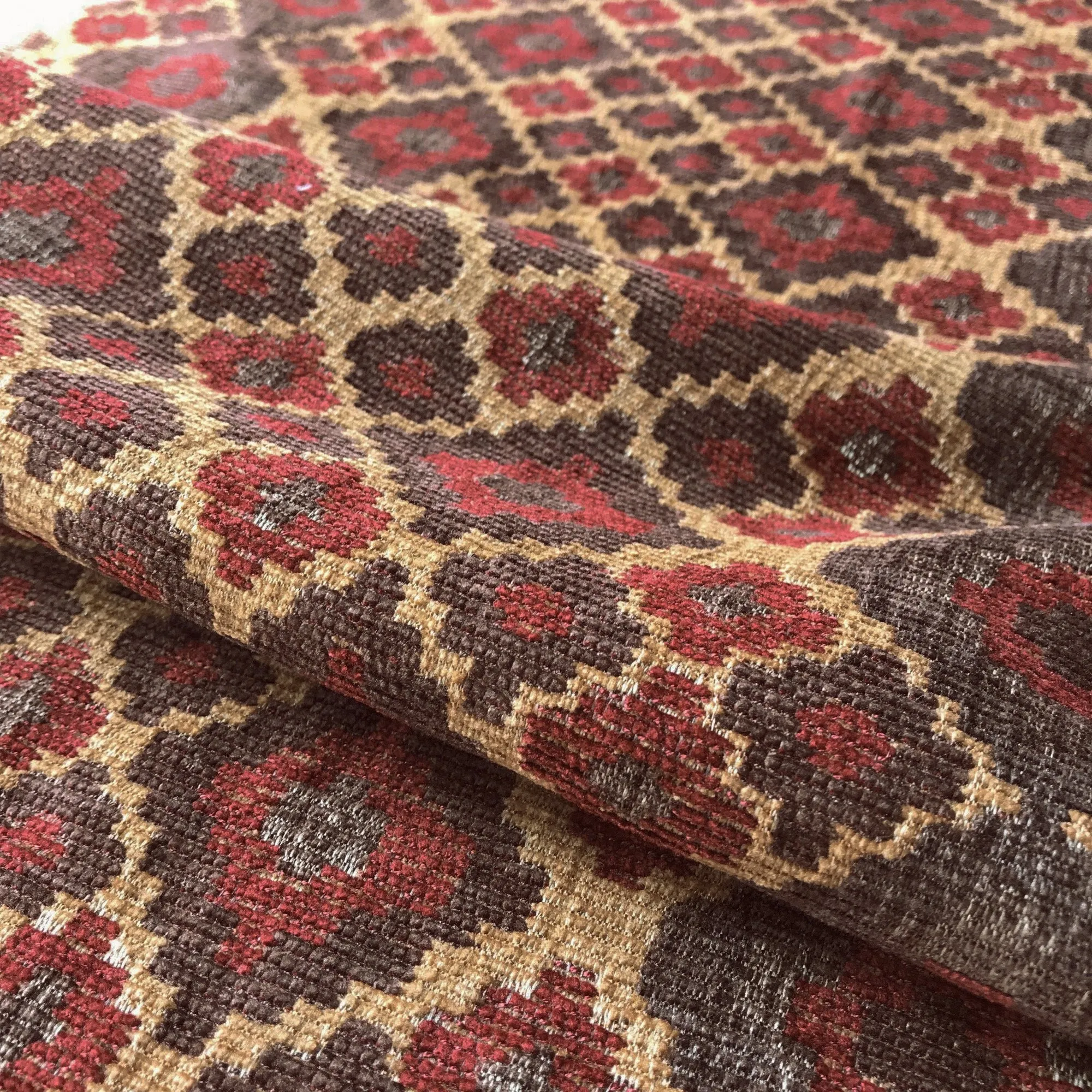 Geronimo Geometric Tapestry Weave Upholstery Fabric 54"