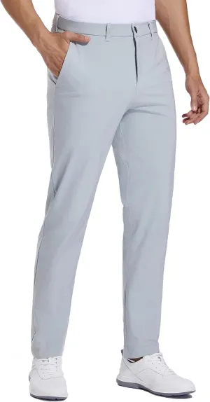Golf Pants for Men Stretch Dress 30"/32"/34" Pants Quick Dry Lightweight Slacks Trousers for Business Casual Travel