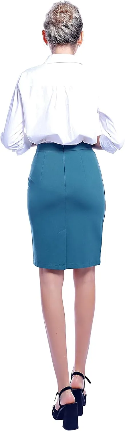 Marycrafts Women's Work Office Business Pencil Skirt