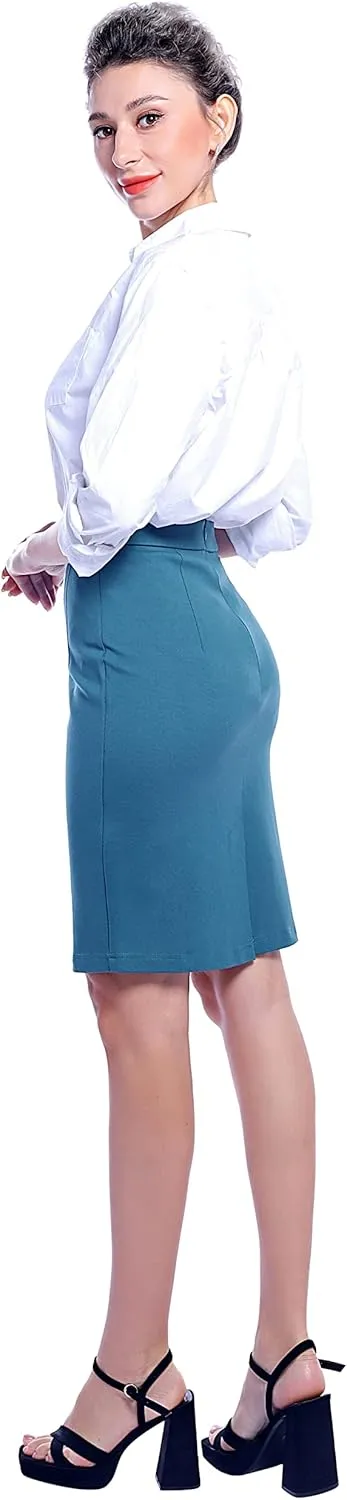 Marycrafts Women's Work Office Business Pencil Skirt