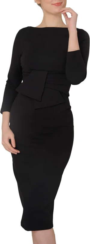 Marycrafts Women's Work Office Business Square Neck Sheath Midi Dress