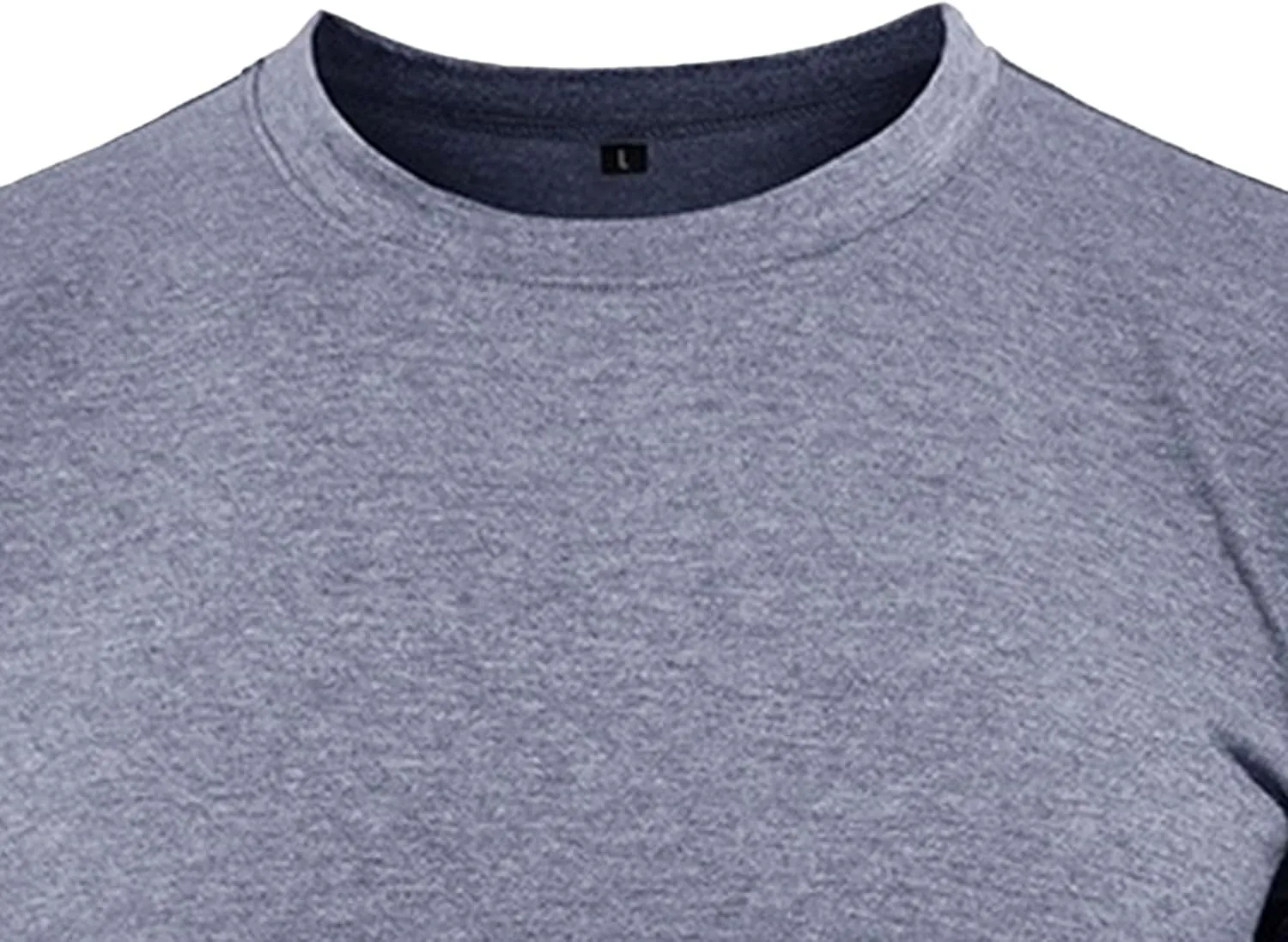 Men's Solid Crew Neck Vintage Outdoor T-Shirts Loose Fit Casual Henley Outdoor Tee Classic Stretch Summer Tee Shirts
