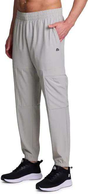 RBX Active Joggers for Men, X-Dri Quick Drying Stretch Woven Jogger Pants with Pockets for Hiking, Workouts