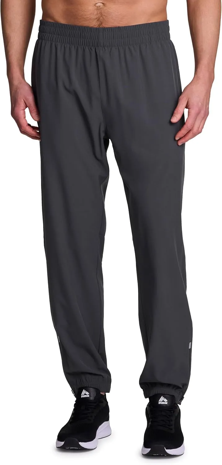 RBX Active Joggers for Men, X-Dri Quick Drying Stretch Woven Jogger Pants with Pockets for Hiking, Workouts