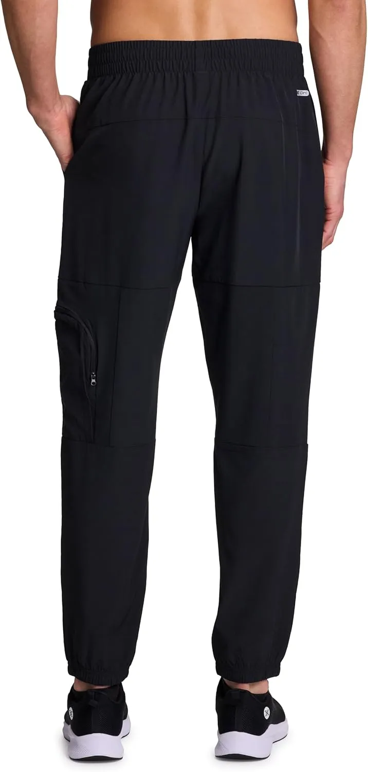 RBX Active Joggers for Men, X-Dri Quick Drying Stretch Woven Jogger Pants with Pockets for Hiking, Workouts