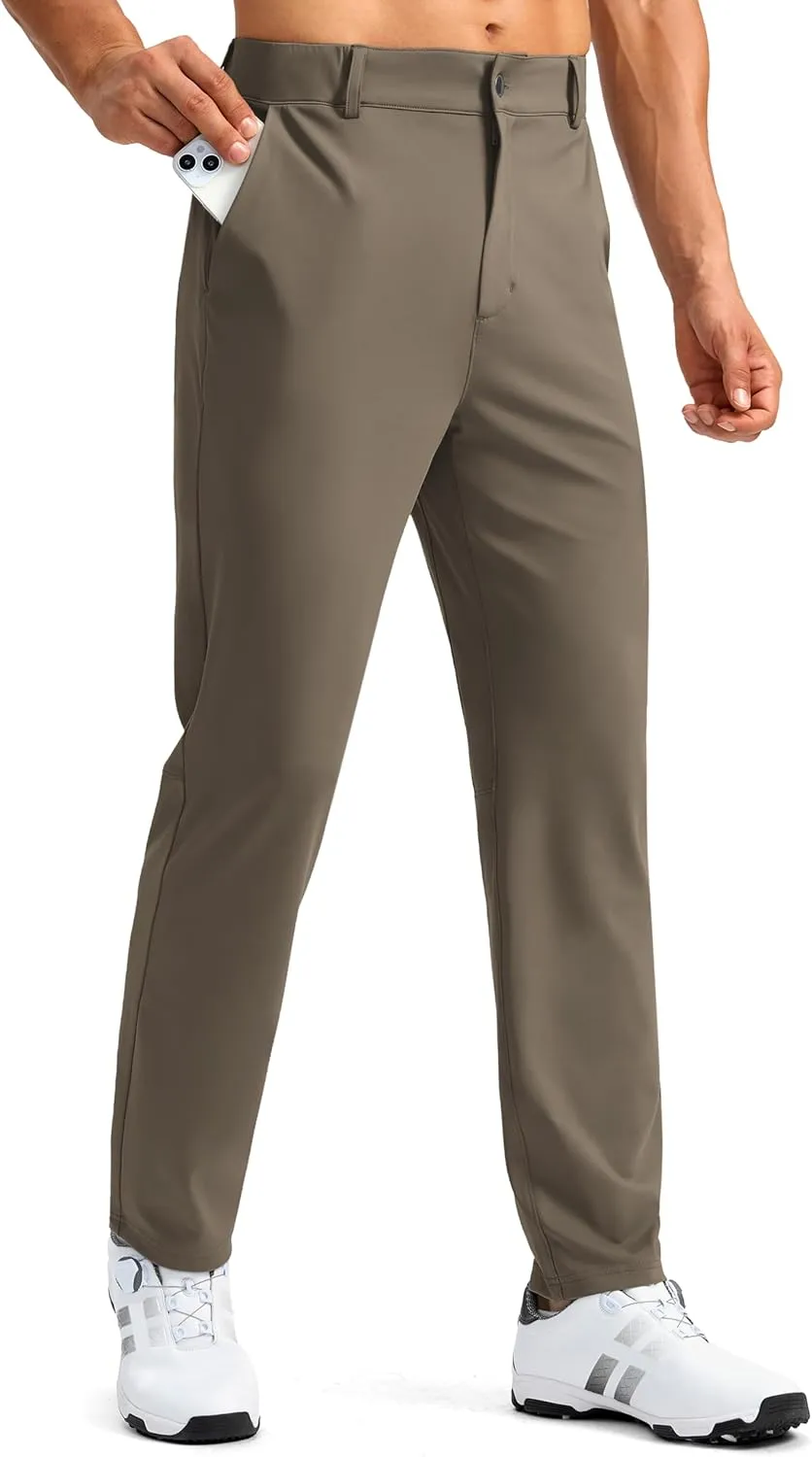 Soothfeel Men's Golf Pants with 5 Pockets Slim Fit Stretch Sweatpants Casual Travel Dress Work Pants for Men