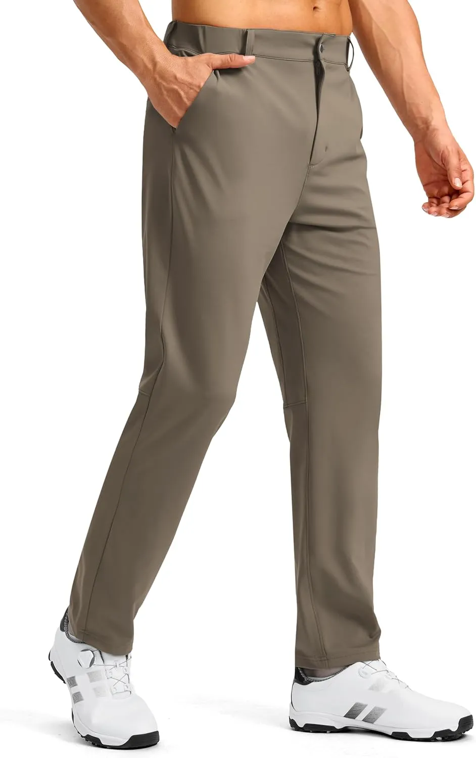 Soothfeel Men's Golf Pants with 5 Pockets Slim Fit Stretch Sweatpants Casual Travel Dress Work Pants for Men