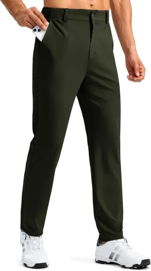 Soothfeel Men's Golf Pants with 5 Pockets Slim Fit Stretch Sweatpants Casual Travel Dress Work Pants for Men