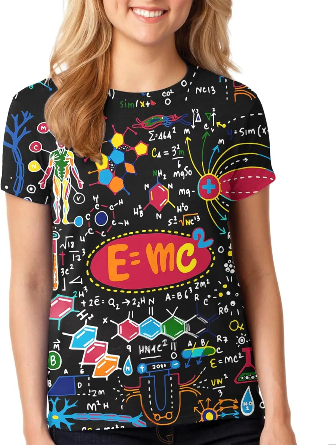 Unisex Novelty Shirts 3D Print Graphic Short Sleeve Shirts for Men Women