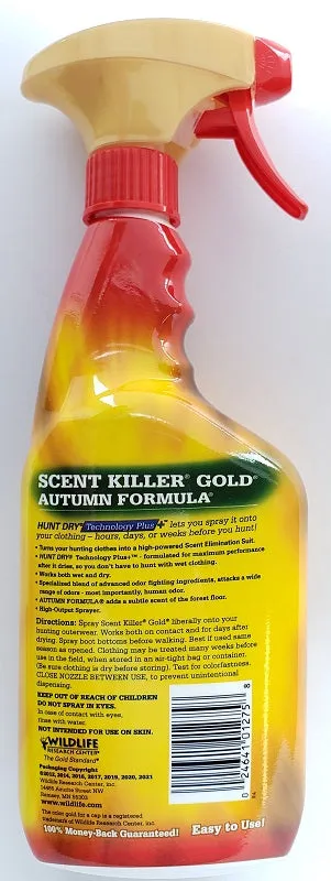 Wildlife Research Scent Killer Gold Autumn Formula Clothing Spray