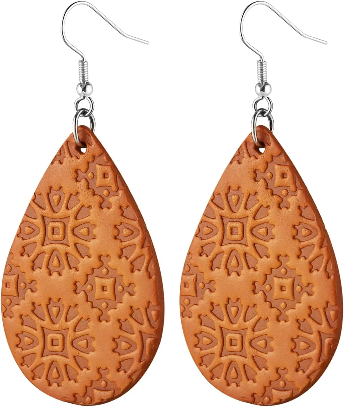 Women's leather leaf earrings fashion pendant spring, summer and autumn ladies earrings