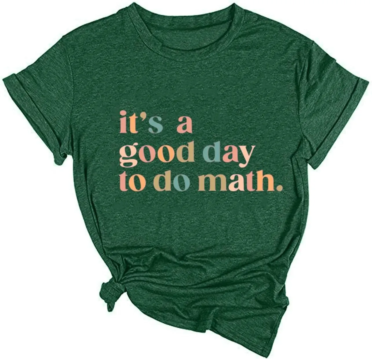 Yimoya Funny Teacher T Shirts for Women It's A Good Day to Do Math Shirt Learning Graphic Tees